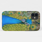 Peacock Blue Head mit bunten Schwanz Feathers Case-Mate iPhone Hülle (Rückseite (Horizontal))