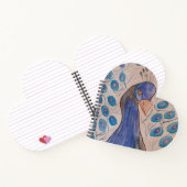 Peacock Blue Heart Notebook Notizblock (Innenseite)