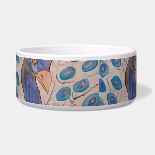 Peacock Blue Keramik Pet Bowl Napf