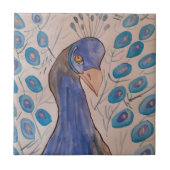 Peacock Blue Keramik Tile Fliese (Vorderseite)