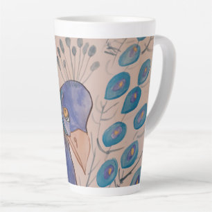 Peacock Blue Latte-Tasse Milchtasse