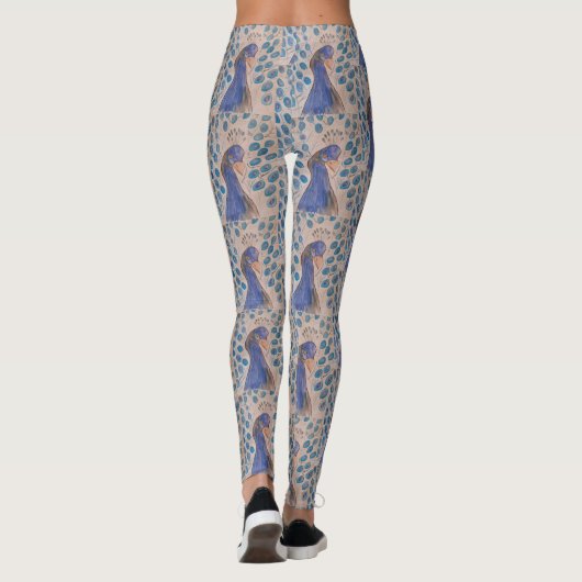Peacock Blue Leggings (Rückseite)