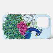 Peacock Blue Lotus Blume Henna Case-Mate iPhone Hülle (Rückseite (Horizontal))