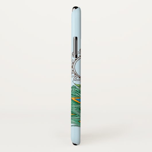 Peacock Blue Lotus Blume Henna Case-Mate iPhone Hülle (Hinten/Rechts)