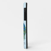 Peacock Blue Lotus Blume Henna Case-Mate iPhone Hülle (Hinten/Links)