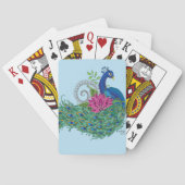 Peacock Blue Lotus Blume Henna Spielkarten (Rückseite)