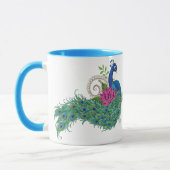 Peacock Blue Lotus Blume Henna Tasse (Links)