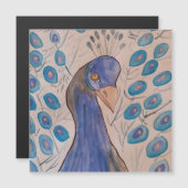 Peacock Blue Magnetkarte (Vorne/Hinten)