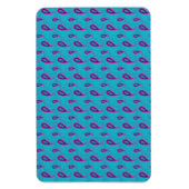 Peacock Blue Paisley Magnet (Vertikal)