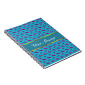 Peacock Blue Paisley Notizblock (Rechte Seite)