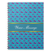 Peacock Blue Paisley Notizblock (Vorderseite)