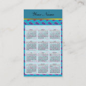 Peacock Blue Paisley Visitenkarte (Rückseite)