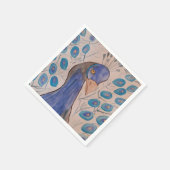Peacock Blue Paper Napkins Serviette (Ecke)