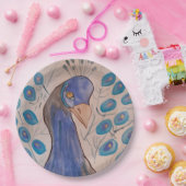 Peacock Blue Pappteller (Party)