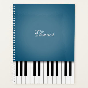 Peacock Blue Piano Music Tastatur individuell ange Planer