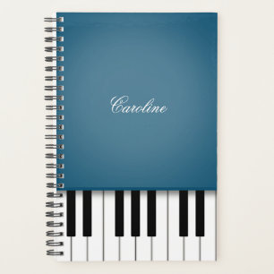 Peacock Blue Piano Personalisierte Musik Planer