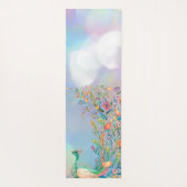 Peacock Blue Pink Yoga Mat Yogamatte (Rückseite)