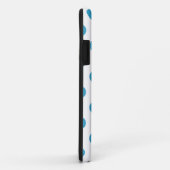 Peacock Blue Polka Dots Circles Case-Mate iPhone Hülle (Hinten/Rechts)