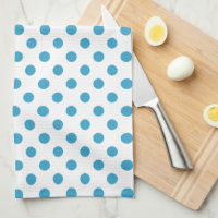 Peacock Blue Polka Dots Circles