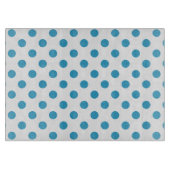 Peacock Blue Polka Dots Circles Schneidebrett (Vorderseite)
