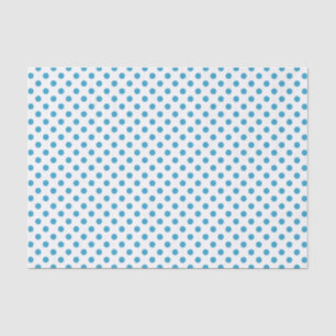 Peacock Blue Polka Dots Circles Seidenpapier