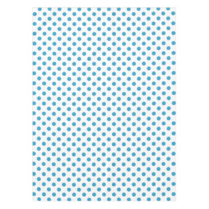 Peacock Blue Polka Dots Circles Tischdecke
