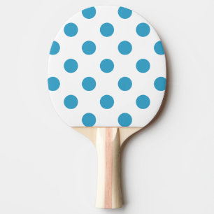 Peacock Blue Polka Dots Circles Tischtennis Schläger