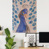 Peacock Blue Poster (Heimbüro)