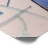 Peacock Blue Poster (Ecke)