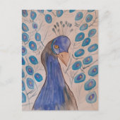 Peacock Blue Postkarte (Vorderseite)