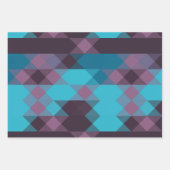 peacock blue, purple, topaz blue and thunder geschenkpapier set (Vorderseite 3)