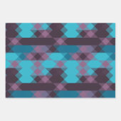 peacock blue, purple, topaz blue and thunder geschenkpapier set (Vorderseite 2)
