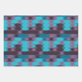 peacock blue, purple, topaz blue and thunder geschenkpapier set (Vorderseite)