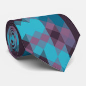 peacock blue, purple, topaz blue and thunder krawatte (Gerollt)