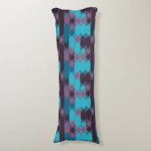 peacock blue, purple, topaz blue and thunder seitenschläferkissen (Vorderseite Vertikal)