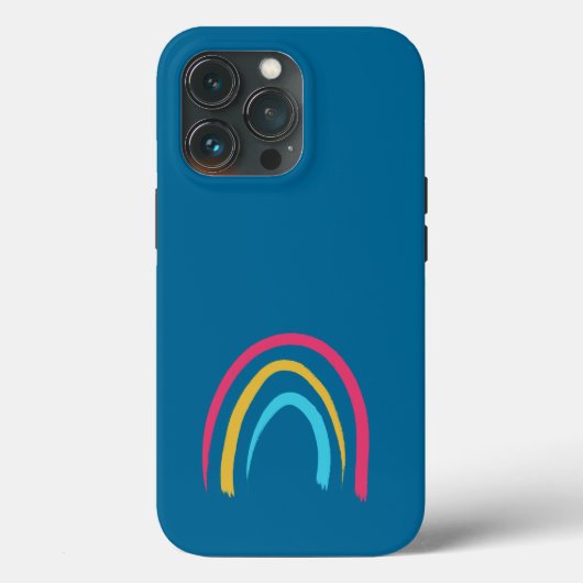 Peacock Blue Rainbow Case-Mate iPhone Hülle (Rückseite)