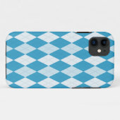 Peacock Blue Raute Kleine Diamantform Case-Mate iPhone Hülle (Rückseite (Horizontal))