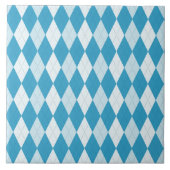 Peacock Blue Raute Kleine Diamantform Fliese (Vorderseite)