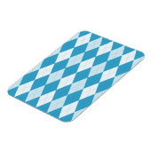 Peacock Blue Raute Kleine Diamantform Magnet (Linke Seite)