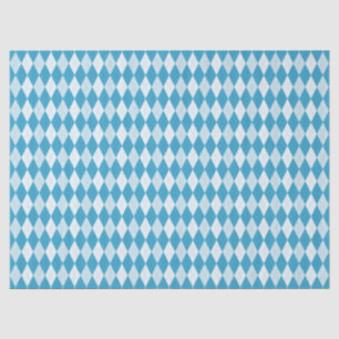 Peacock Blue Raute Kleine Diamantform Seidenpapier