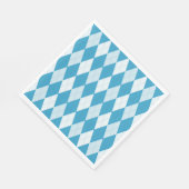 Peacock Blue Raute Kleine Diamantform Serviette (Ecke)