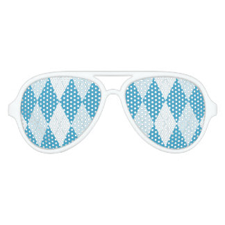 Peacock Blue Raute Kleine Diamantform Sonnenbrille