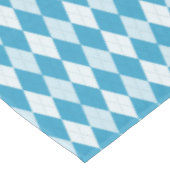Peacock Blue Raute Kleine Diamantform Tischdecke (Schrägansicht)