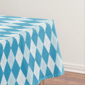 Peacock Blue Raute Kleine Diamantform Tischdecke (Beispiel)