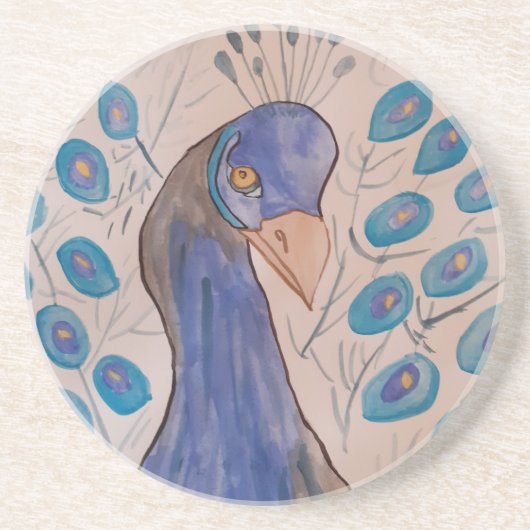 Peacock Blue Sandstone Untersetzer (Vorne)