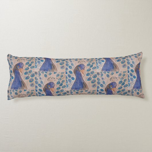 Peacock Blue Seitenschläferkissen (Rückseite)