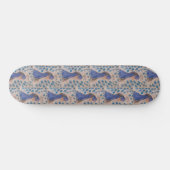Peacock Blue Skateboard (Horizontal)