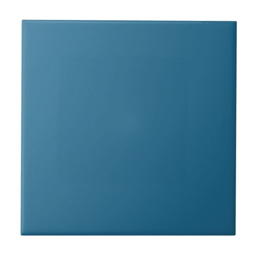 Peacock Blue Solid Color Tile Fliese (Vorderseite)
