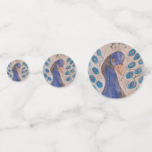 Peacock Blue Table Confetti Konfetti (Rückseiten)