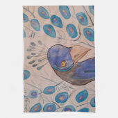 Peacock Blue Teetuch Geschirrtuch (Vertikal)